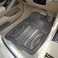 Auto Family 72 * 50cm 3 Pcs Set Car Floor Mats, All Weather Rubber/TPE Anti-Slip Waterproof Floor Liners &amp; Built-in Heel Pad, Front and Rear Full Coverage Mat (Smoke)
