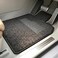 AUTO FAMILY 5 Pcs Premium Noodle Grass PVC Mats, Waterproof and Dustproof Car Floor Mats, Universal Fit All Cars, All Weather Front, Rear &amp; Center Mats (Black &amp; Grey)