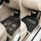 Auto Family 5 Pcs Premium Noodle Grass PVC Mats, Waterproof and Dustproof Car Floor Mats, Universal Fit All Cars, All Weather Front, Rear &amp; Center Mats (Black)