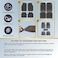 Auto Family 5 Pcs Premium Noodle Grass PVC Mats, Waterproof and Dustproof Car Floor Mats, Universal Fit All Cars, All Weather Front, Rear &amp; Center Mats (Black)