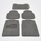 Auto Family 5 Pcs Premium Noodle Grass PVC Mats, Waterproof and Dustproof Car Floor Mats, Universal Fit All Cars, All Weather Front, Rear &amp; Center Mats (Grey)