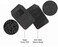 Auto Family 5 Pcs Premium Noodle Grass PVC Mats, Waterproof and Dustproof Car Floor Mats, Universal Fit All Cars, All Weather Front, Rear &amp; Center Mats (Grey)
