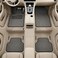 Auto Family 5 Pcs Premium Noodle Grass PVC Mats, Waterproof and Dustproof Car Floor Mats, Universal Fit All Cars, All Weather Front, Rear &amp; Center Mats (Grey)
