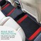Auto Family 5 Pcs Carpet Car Floor Mats for Cars, Automotive Floor Mats, All-Weather Universal Fit Auto Floor Liners, Heavy Duty Interior Protection Front, Rear &amp; Center Mats (Black-Green)