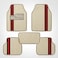 Auto Family 5 Pcs Carpet Car Floor Mats for Cars, Automotive Floor Mats, All-Weather Universal Fit Auto Floor Liners, Heavy Duty Interior Protection Front, Rear &amp; Center Mats (Beige)