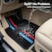 Auto Family 5 Pcs Carpet Car Floor Mats for Cars, Automotive Floor Mats, All-Weather Universal Fit Auto Floor Liners, Heavy Duty Interior Protection Front, Rear &amp; Center Mats (Black-Blue)