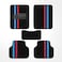 Auto Family 5 Pcs Carpet Car Floor Mats for Cars, Automotive Floor Mats, All-Weather Universal Fit Auto Floor Liners, Heavy Duty Interior Protection Front, Rear &amp; Center Mats (Black-Blue)