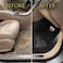 AUTO FAMILY 5 PCS Car Floor Mats Set &ndash; Universal Fit Polypropylene Carpet Mats with Anti-Slip Rubber Backing, Heavy Duty All-Weather Interior Floor Liners for Cars, SUVs &amp; Trucks (Black 5Pcs)