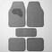 AUTO FAMILY 5 PCS Car Floor Mats Set &ndash; Universal Fit Polypropylene Carpet Mats with Anti-Slip Rubber Backing, Heavy Duty All-Weather Interior Floor Liners for Cars, SUVs &amp; Trucks (Light Grey)