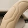 Auto Family Premium Leather Steering Wheel Cover 15 inches(37-38cm) &ndash; Universal Fit Anti-Slip Grip, Breathable Soft PU Leather, Heat Resistant, Easy Install, Car Interior Accessories (Beige1)