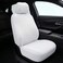 AUTO FAMILY 5 Pcs Universal Car Seat Cover Set &ndash; Breathable Fabric, Anti-Slip, Full Interior Protection, Front &amp; Rear Seat Covers with Headrest Covers &ndash; Durable, Washable (White)