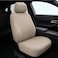 AUTO FAMILY 5 Pcs Universal Car Seat Cover Set &ndash; Breathable Fabric, Anti-Slip, Full Interior Protection, Front &amp; Rear Seat Covers with Headrest Covers &ndash; Durable, Washable (Beige)