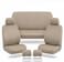 AUTO FAMILY 5 Pcs Universal Car Seat Cover Set &ndash; Breathable Fabric, Anti-Slip, Full Interior Protection, Front &amp; Rear Seat Covers with Headrest Covers &ndash; Durable, Washable (Beige)