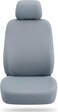 AUTO FAMILY 5 Pcs Universal Car Seat Cover Set &ndash; Breathable Fabric, Anti-Slip, Full Interior Protection, Front &amp; Rear Seat Covers with Headrest Covers &ndash; Durable, Washable (Grey)