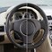 AUTO FAMILY Luxury Wood Grain &amp; Leather Steering Wheel Cover 15 Inch (37&ndash;38 cm) &ndash; Universal Fit, Anti-Slip Grip, Heat Resistant, Premium PU Leather, Stylish Car Interior Accessory (Black)
