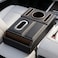 AUTO FAMILY Car Armrest Box Storage Booster Pad &ndash; Multifunctional Console Organizer with Cup Holder, Tissue Box &amp; Phone Slot   Height Increase   Extra Storage   Universal Fit (Black)