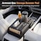 AUTO FAMILY Car Armrest Box Storage Booster Pad &ndash; Multifunctional Console Organizer with Cup Holder, Tissue Box &amp; Phone Slot   Height Increase   Extra Storage   Universal Fit (Meroon)