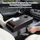 AUTO FAMILY Car Armrest Box Storage Booster Pad &ndash; Multifunctional Console Organizer with Cup Holder, Tissue Box &amp; Phone Slot   Height Increase   Extra Storage   Universal Fit (Meroon)