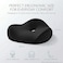 AUTO FAMILY Orthopedic Memory Foam Seat Cushion (45x42x13CM) for Tailbone Pain Relief, Ergonomic Coccyx Cushion for Office Chair Car Seat, Non-Slip Comfortable Sitting Pad (Black)