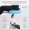 AUTO FAMILY Orthopedic Memory Foam Seat Cushion (45x42x13CM) for Tailbone Pain Relief, Ergonomic Coccyx Cushion for Office Chair Car Seat, Non-Slip Comfortable Sitting Pad (Blue)