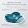 AUTO FAMILY Orthopedic Memory Foam Seat Cushion (45x42x13CM) for Tailbone Pain Relief, Ergonomic Coccyx Cushion for Office Chair Car Seat, Non-Slip Comfortable Sitting Pad (Blue)
