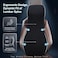AUTO FAMILY Ergonomic Lumbar Support Cushion for Car Seat &amp; Office Chair &ndash; Memory Foam Headrest Back Support Pillow, Posture Corrector, Spine Alignment Backrest, Back Pain Relief (Grey)