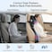 AUTO FAMILY Ergonomic Lumbar Support Cushion for Car Seat &amp; Office Chair &ndash; Memory Foam Headrest Back Support Pillow, Posture Corrector, Spine Alignment Backrest, Back Pain Relief (Wine Red)