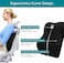 AUTO FAMILY Lumbar Support Pillow for Car Seat &amp; Office Chair &ndash; Memory Foam Back Cushion for Lower Back Pain Relief, Ergonomic Spine Support Cushion, Posture Corrector Backrest (Black)