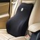AUTO FAMILY Lumbar Support Pillow for Car Seat &amp; Office Chair &ndash; Memory Foam Back Cushion for Lower Back Pain Relief, Ergonomic Spine Support Cushion, Posture Corrector Backrest (Black)