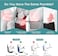 AUTO FAMILY Lumbar Support Pillow for Car Seat &amp; Office Chair &ndash; Memory Foam Back Cushion for Lower Back Pain Relief, Ergonomic Spine Support Cushion, Posture Corrector Backrest (Grey)
