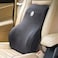 AUTO FAMILY Lumbar Support Pillow for Car Seat &amp; Office Chair &ndash; Memory Foam Back Cushion for Lower Back Pain Relief, Ergonomic Spine Support Cushion, Posture Corrector Backrest (Grey)