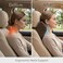 AUTO FAMILY Neck Support Pillow Memory Foam, Ergonomic Headrest Cushion for Car and Office Use, Cervical Spine Pillow, Neck Pain Relief Cushion for Driving, Breathable Travel Pillow (Coffee)