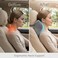 AUTO FAMILY Neck Support Pillow Memory Foam, Ergonomic Headrest Cushion for Car and Office Use, Cervical Spine Pillow, Neck Pain Relief Cushion for Driving, Breathable Travel Pillow (Grey)