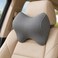 AUTO FAMILY Neck Support Pillow Memory Foam, Ergonomic Headrest Cushion for Car and Office Use, Cervical Spine Pillow, Neck Pain Relief Cushion for Driving, Breathable Travel Pillow (Grey)
