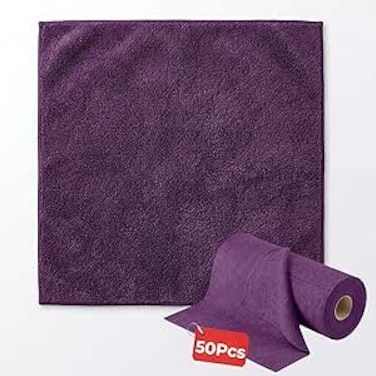 AUTO FAMILY 800 GSM Microfiber Cleaning Cloth 50Pcs &ndash; 40 * 60cm Ultra Thick Car Drying Towels, Premium Microfiber Towels for Car Wash, Detailing, Polishing, Scratch-Free