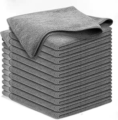 AUTO FAMILY Microfiber Cleaning Cloth 24 Pack &ndash; 40 * 40cm 600 GSM Ultra Thick Car Drying Towels, Premium Microfiber Towels for Car Wash, Detailing, Polishing, Scratch-Free