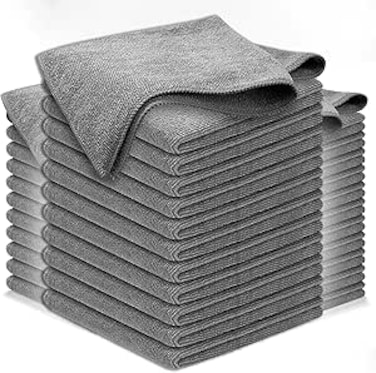 AUTO FAMILY Microfiber Cleaning Cloth 36 Pack &ndash; 40 * 40cm 600 GSM Ultra Thick Car Drying Towels, Premium Microfiber Towels for Car Wash, Detailing, Polishing, Scratch-Free
