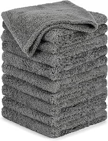 AUTO FAMILY 500 GSM Microfiber Cleaning Cloth 12Pcs &ndash; 40 * 60cm Ultra Thick Car Drying Towels, Premium Microfiber Towels for Car Wash, Detailing, Polishing, Scratch-Free