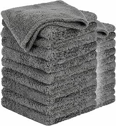 AUTO FAMILY 500 GSM Microfiber Cleaning Cloth 24Pcs &ndash; 40 * 60cm Ultra Thick Car Drying Towels, Premium Microfiber Towels for Car Wash, Detailing, Polishing, Scratch-Free