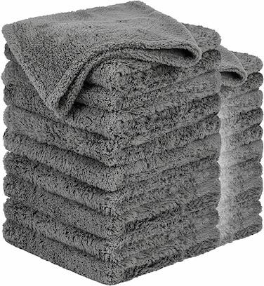 AUTO FAMILY 500 GSM Microfiber Cleaning Cloth 24Pcs &ndash; 60 * 90cm Ultra Thick Car Drying Towels, Premium Microfiber Towels for Car Wash, Detailing, Polishing, Scratch-Free