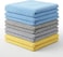 AUTO FAMILY 340 GSM Microfiber Cleaning Cloth 5Pcs &ndash; 40 * 40cm Ultra Thick Car Drying Towels, Premium Microfiber Towels for Car Wash, Detailing, Polishing, Scratch-Free