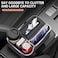 AUTO FAMILY Car Armrest Box Storage Booster Pad &ndash; Multifunctional Console Organizer with Cup Holder, Tissue Box &amp; Phone Slot   Height Increase   Extra Storage   Universal Fit (Black1)