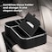 AUTO FAMILY Car Armrest Box Storage Booster Pad &ndash; Multifunctional Console Organizer with Cup Holder, Tissue Box &amp; Phone Slot   Height Increase   Extra Storage   Universal Fit (Black1)
