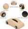AUTO FAMILY Car-Shaped Tissue Box Holder, PU Leather Tissue Case with Anti-Slip Base, Auto Interior Organizer Napkin Holder, Luxury Car Accessories for Dashboard (Beige)