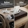 AUTO FAMILY PU Leather Tissue Box Holder with Wood Grain Texture, Luxury Auto Interior Organizer, Rectangular Napkin Dispenser with Anti-Slip Base for Dashboard, Office &amp; Home (Coffee)