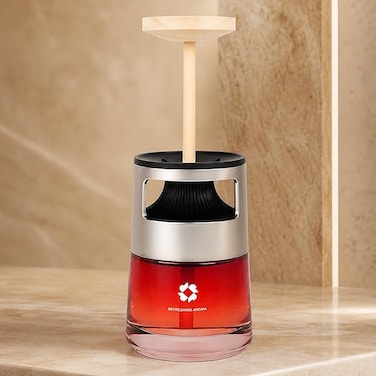 AUTO FAMILY Red Fruit Car Air Freshener Diffuser, Long-Lasting Aroma Freshener, Essential Oil Fragrance, Spill-Proof, Compact Air Purifier for Vehicle, Home &amp; Office &ndash; Refreshing Scent