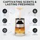 AUTO FAMILY Sea Breeze Car Air Freshener Diffuser, Long-Lasting Aroma Freshener, Essential Oil Fragrance, Spill-Proof, Compact Air Purifier for Vehicle, Home &amp; Office &ndash; Refreshing Scent