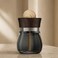 AUTO FAMILY AGARWOOD PURPLE CRYSTAL Black Odoor Aroma Diffuser Air Freshener, Premium Essential Oil Fragrance, Long Lasting Scent, Glass Bottle with Natural Wood Top, Luxury Air Freshener