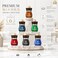 AUTO FAMILY Ocean Wood Black Odoor Aroma Diffuser Air Freshener, Premium Essential Oil Fragrance, Long Lasting Scent, Glass Bottle with Natural Wood Top, Luxury Air Freshener