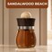 AUTO FAMILY SANDALWOOD BEACH Black Odoor Aroma Diffuser Air Freshener, Premium Essential Oil Fragrance, Long Lasting Scent, Glass Bottle with Natural Wood Top, Luxury Air Freshener